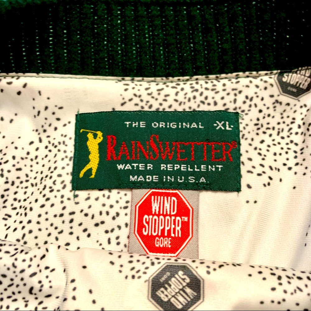 VINTAGE Men's Rainswetter Size XL Gore-Tex Wind Proof Waterproof Golf Sweater
